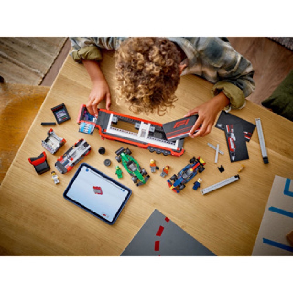 LEGO 60445 City F1 truck met RB20 en AMR24 F1 auto's - Afbeelding 3