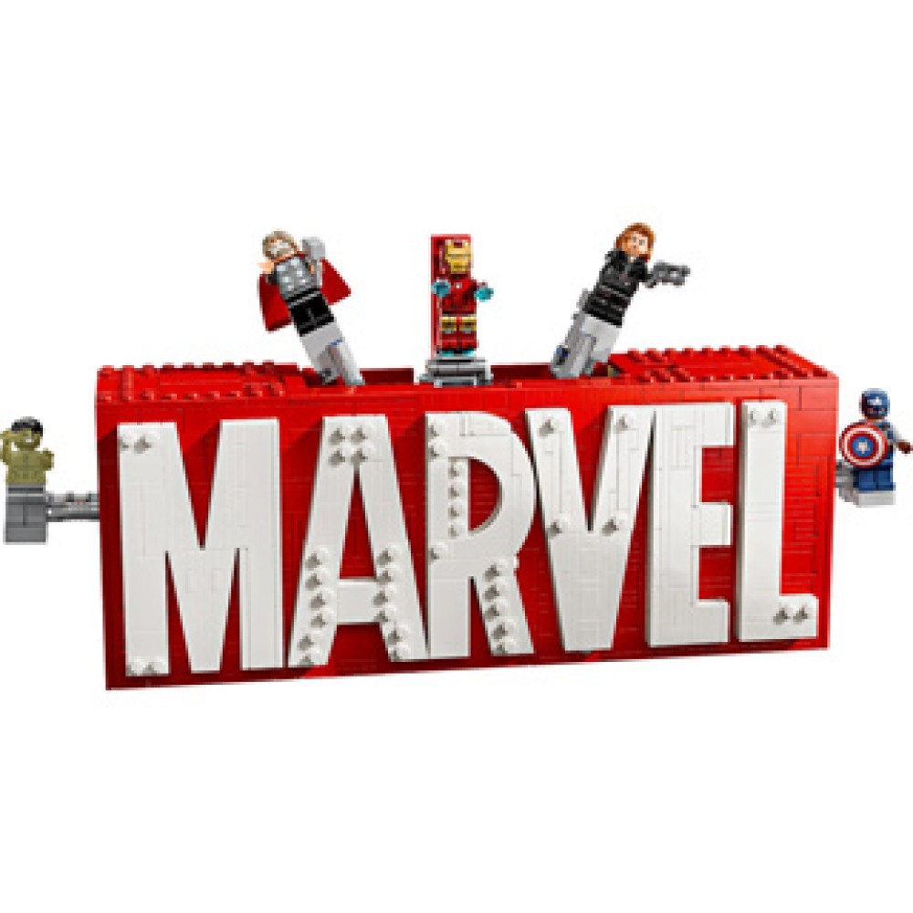 LEGO 76313 Super Heroes Marvel MARVEL logo en minifiguren - Afbeelding 2