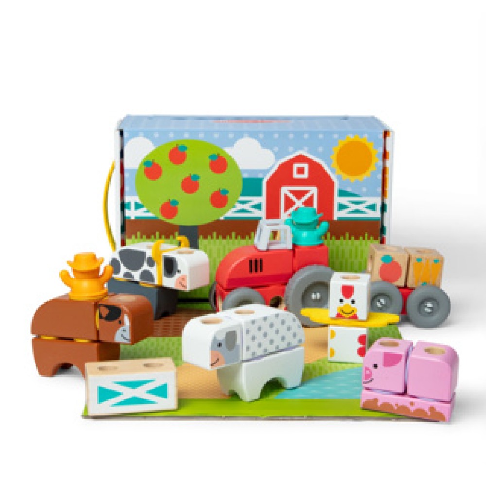 Melissa & Doug Blockables Farm Play Set (56pc) - Afbeelding 3