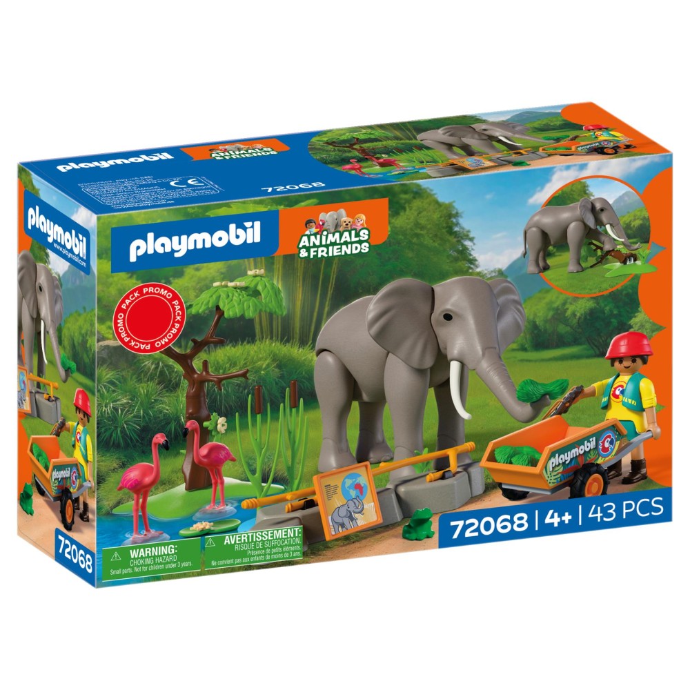 Playmobil 72068 Olifant met dierenverzorger