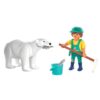 Playmobil 72090 Dierentuin Ijsbeer Dierenverzorger