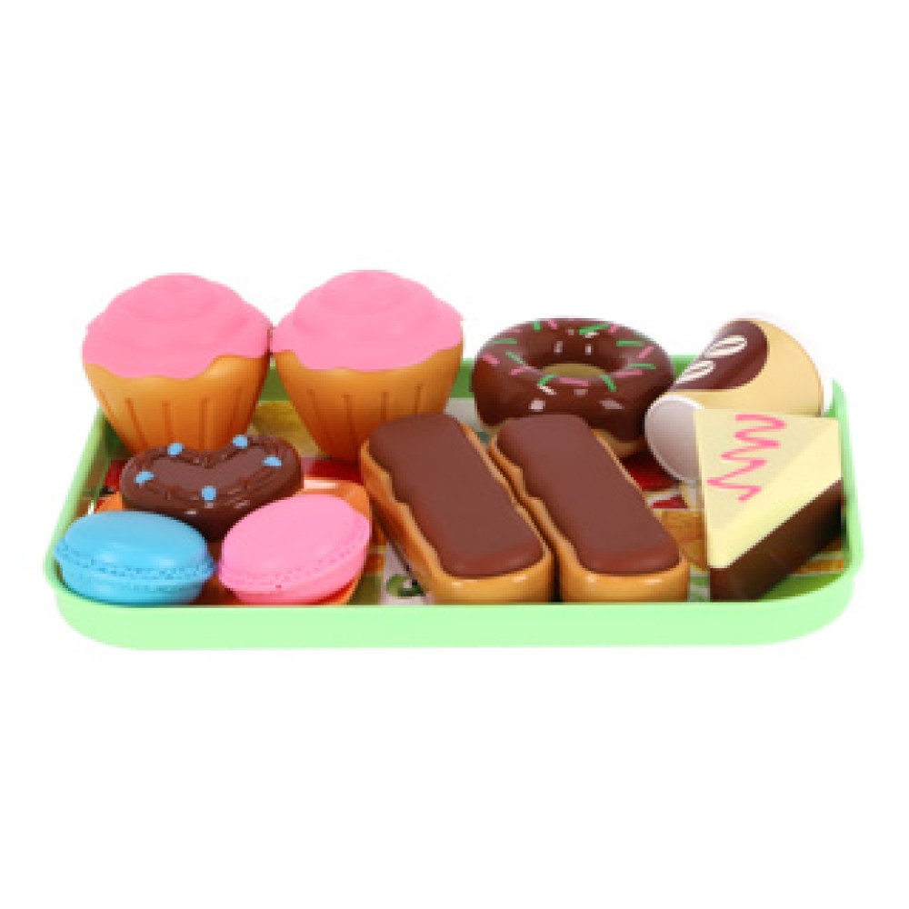 Voedselset donut en macaron - Afbeelding 4