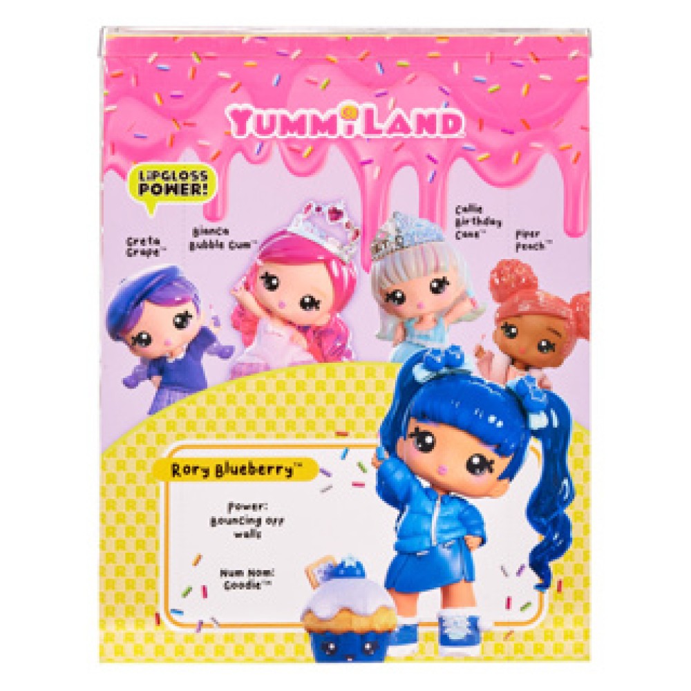 Yummiland Large Doll + Lipgloss Pet- Rory Blueberr - Afbeelding 4
