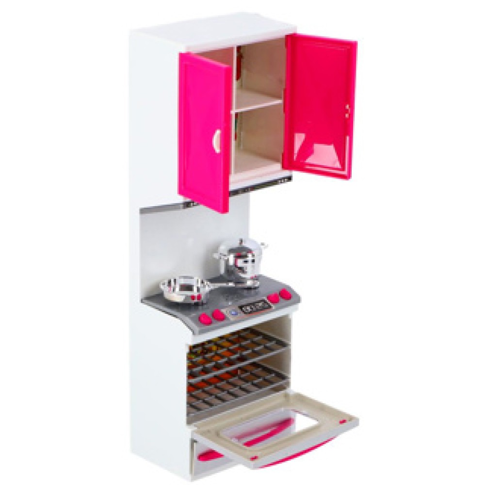 Fleur Keuken Speelset Gasfornuis Met Oven En Keukenkastje - Afbeelding 3