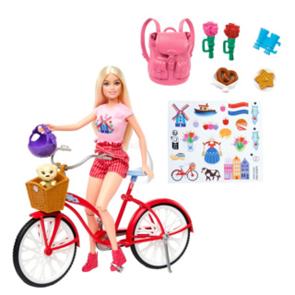 Barbie met fiets Holland - Afbeelding 2