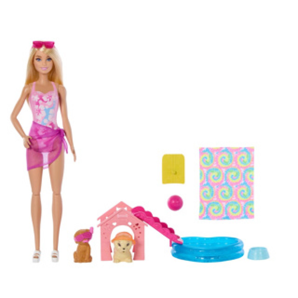 Barbie family puppy pool party - Afbeelding 3