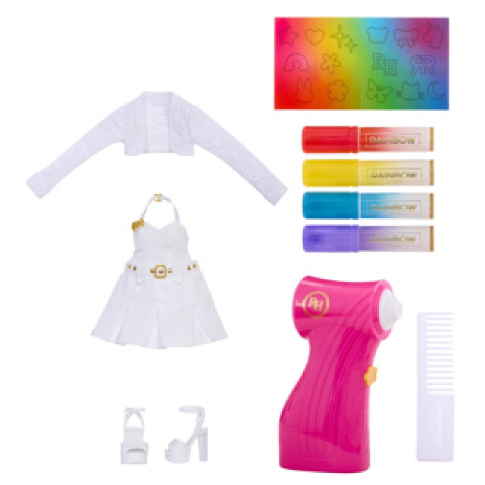 Rainbow High Air Brush & Create Fashion Doll Grey Eyes - Afbeelding 4