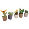 Pluchiez pluche plantjes 15 cm assorti (assortiment – willekeurige uitvoering)