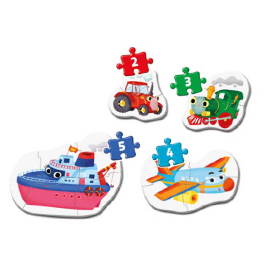 Clementoni Puzzel my first 2, 3, 4, 5 stukjes Transport - Afbeelding 2