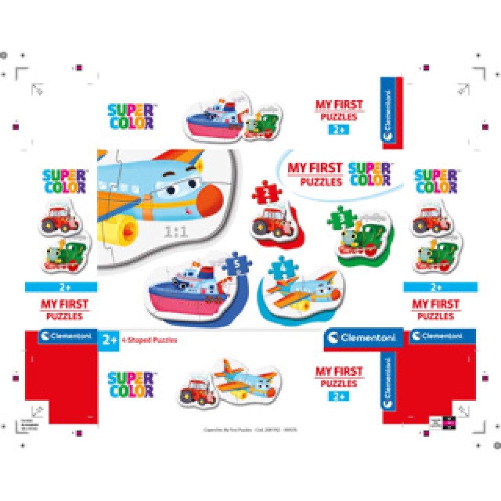 Clementoni Puzzel my first 2, 3, 4, 5 stukjes Transport - Afbeelding 4