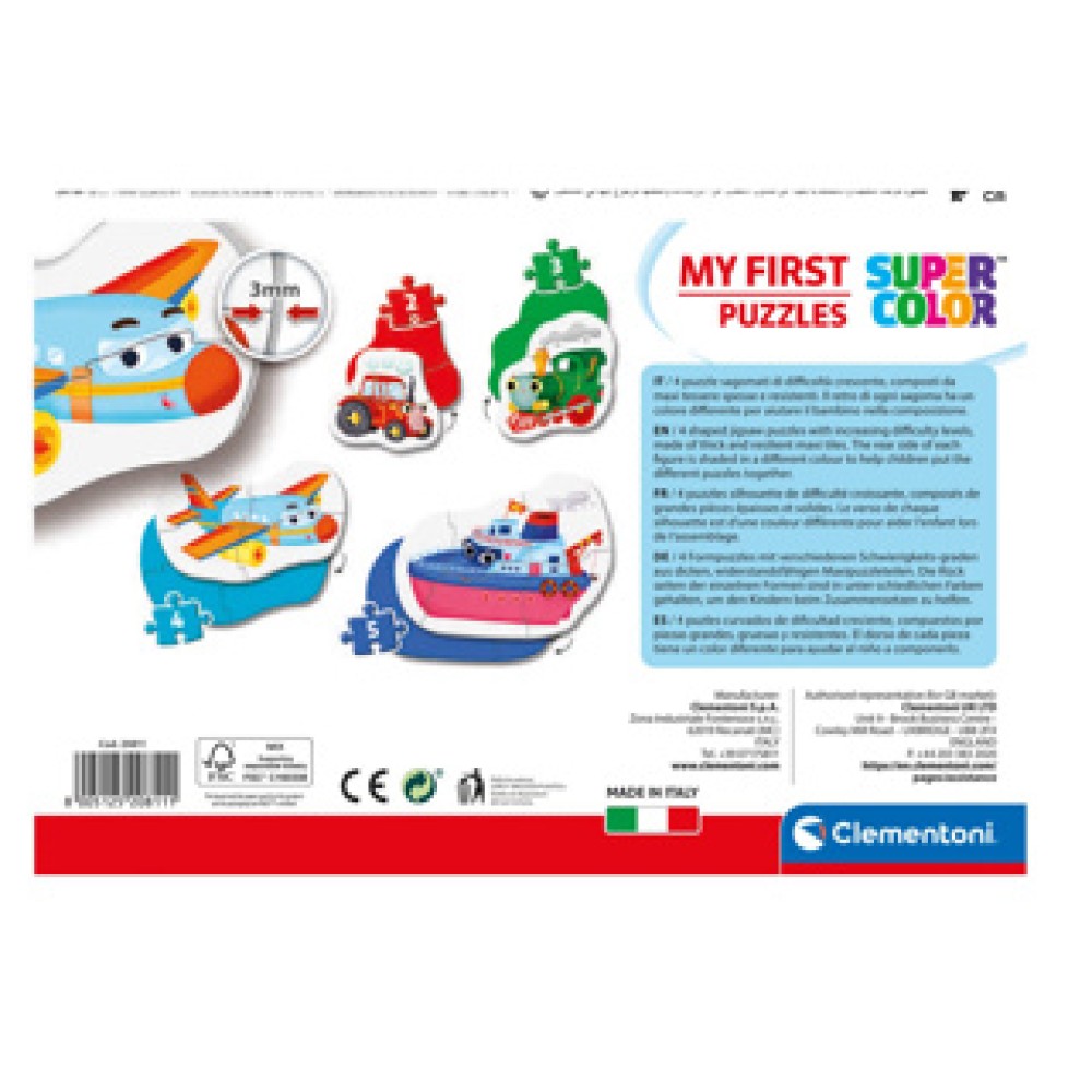 Clementoni Puzzel my first 2, 3, 4, 5 stukjes Transport - Afbeelding 5