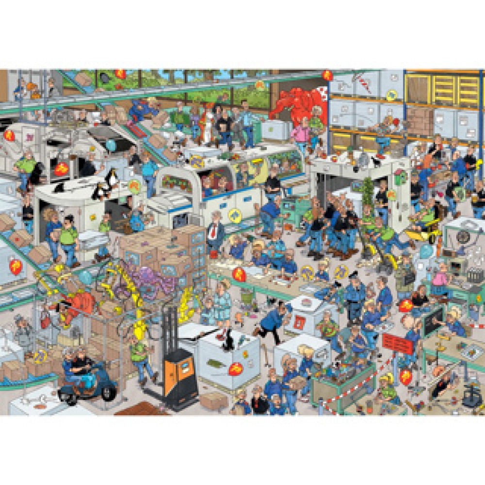 Puzzel Jan Van Haasteren Spellenfabriek (1000) - Afbeelding 2