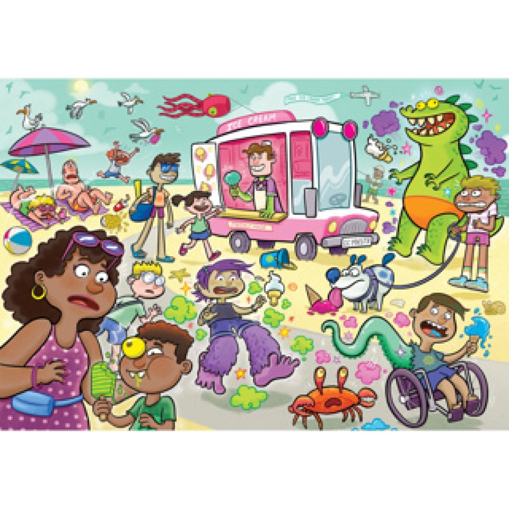 Puzzel Wasgij Junior 1 IJskoude Kreten (240) - Afbeelding 2