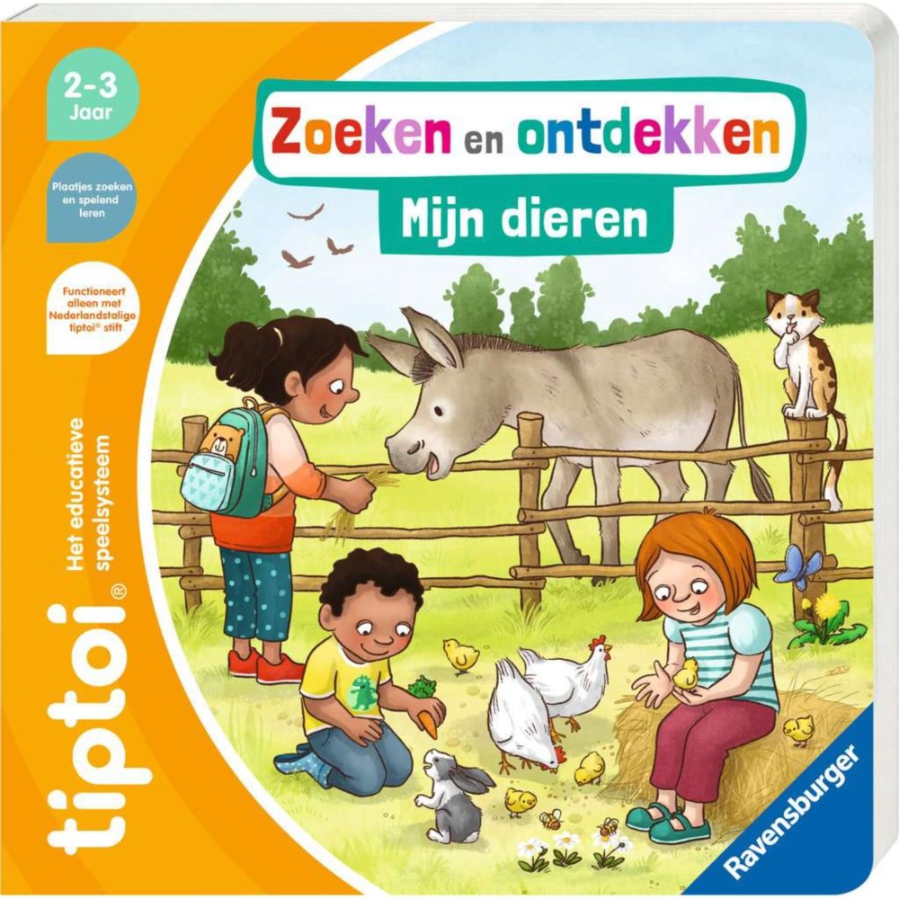 Ravensburger Tiptoi boek zoeken en ontdekken: mijn dieren