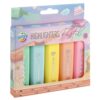 5 Highlighters Markeerstiften Pastel 12 x17,5 cm