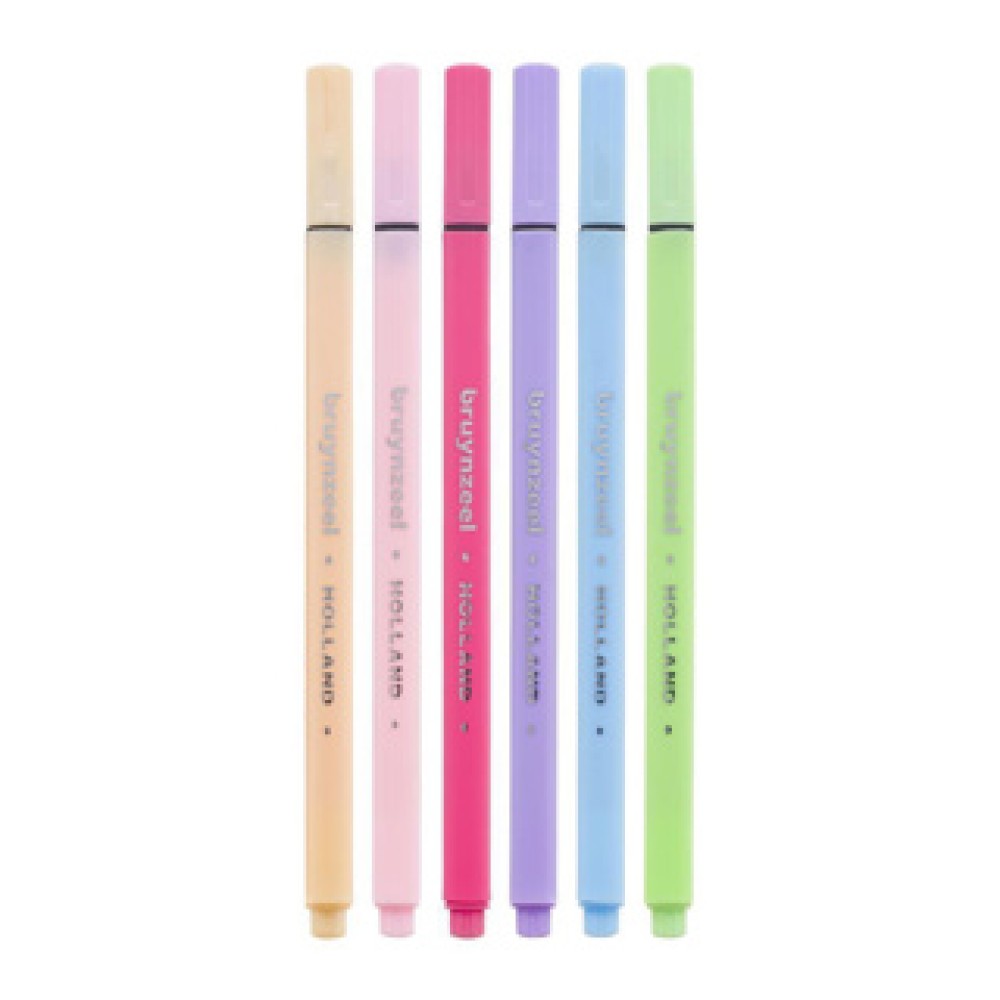 Bruynzeel Fineliner Set 6 Kleuren Pastel - Afbeelding 3