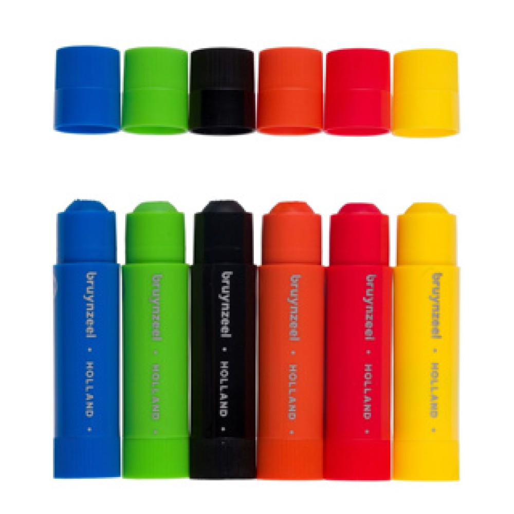 Verfstiften 6 Stuks Basic Kleuren - Afbeelding 4