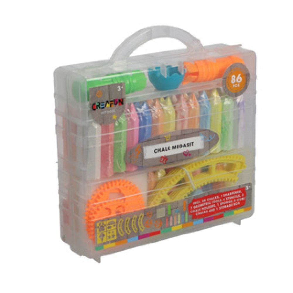 Stoepkrijt mega set 86 delig Creafun oudoor - Afbeelding 2