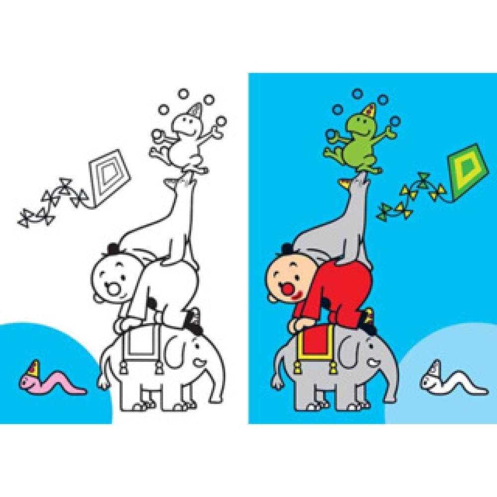 Bumba Kleurboek Dieren FSC Mix 70% - Afbeelding 2