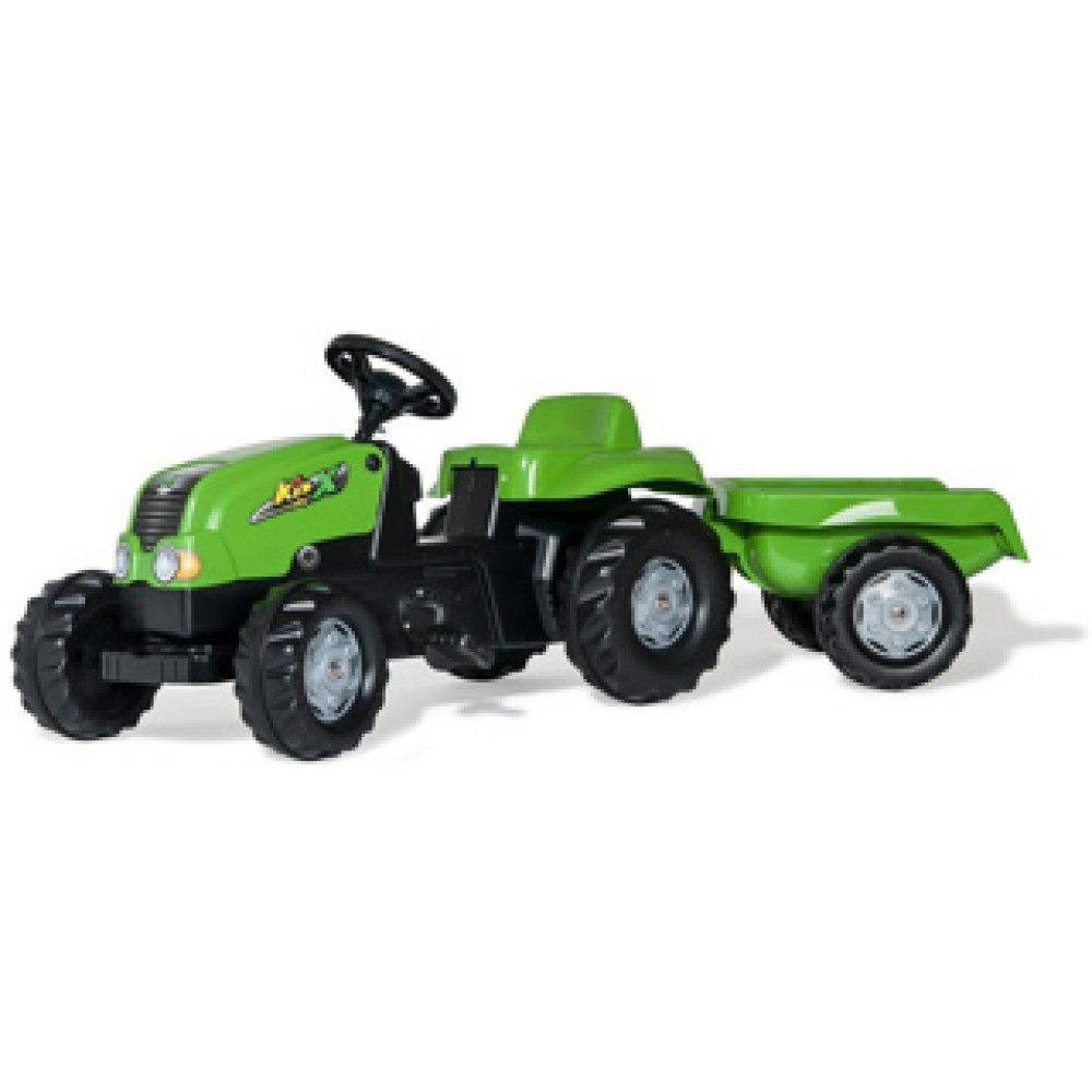 Rolly Toys Traptractor RollyKid-X +Aanhanger Groen - Afbeelding 2