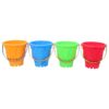 Kasteel emmer met handvat assorti blauw, groen, rood en oranje (assortiment – willekeurige uitvoering)