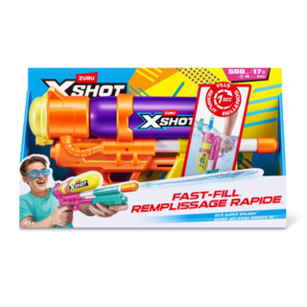 Waterpistool X-shot fast fill retro blaster assorti - Afbeelding 2