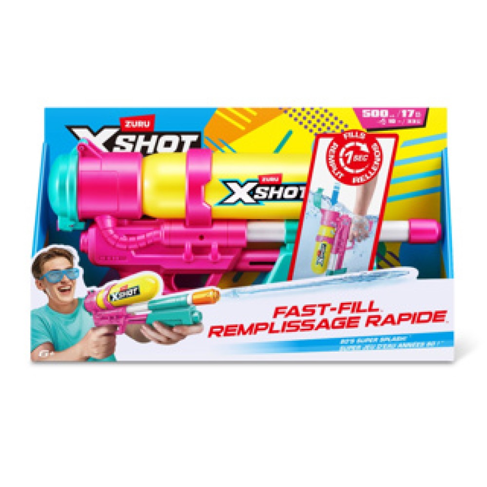 Waterpistool X-shot fast fill retro blaster assorti - Afbeelding 3