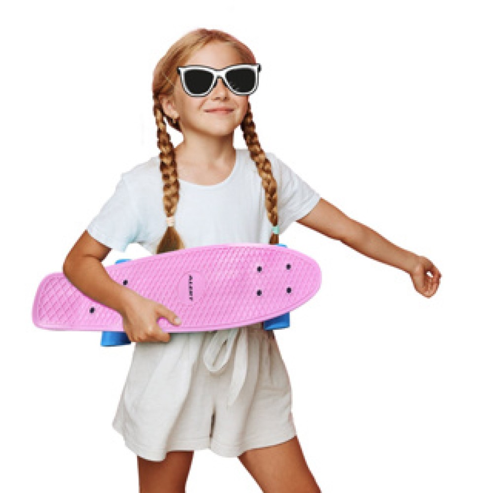 Alert Outdoor Skateboard 55 Cm Roze - Afbeelding 3