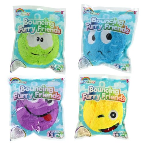 Pluchiez Bal bouncing furry fluffy friend 23 cm Assorti (assortiment – willekeurige uitvoering)