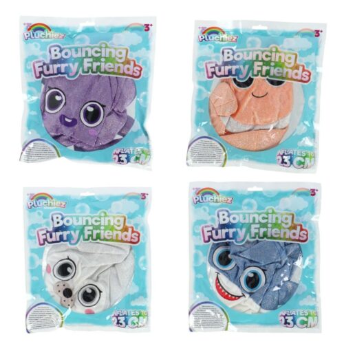 Pluchiez bal bouncing sparkle sea animal 23cm  4 assorti (assortiment – willekeurige uitvoering)