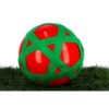 Rode Crossbal met Groene Rubberband