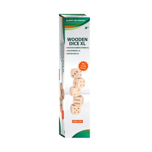 Alert Outdoor Dobbelset XL Hout Compleet Met Scoreblok