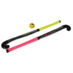 Hockeyset 2 sticks met bal in tas