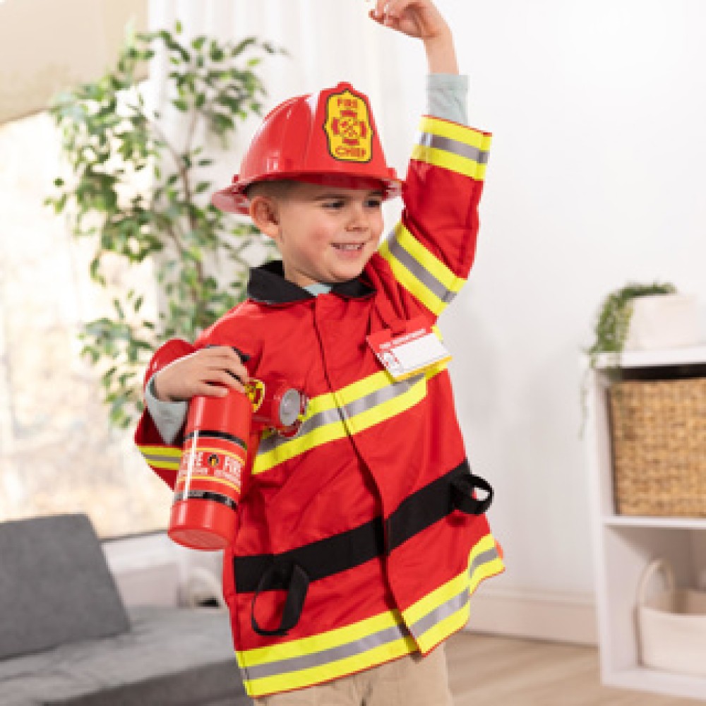 Melissa & Doug Fire Chief Role Play Costume Set - Afbeelding 5