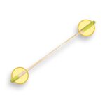 Linea houten steel met schroefdraad 130 cm