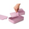 Make en take bento lunchbox large lilac pink