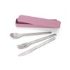 Make en take bestekset 3 delig lilac pink