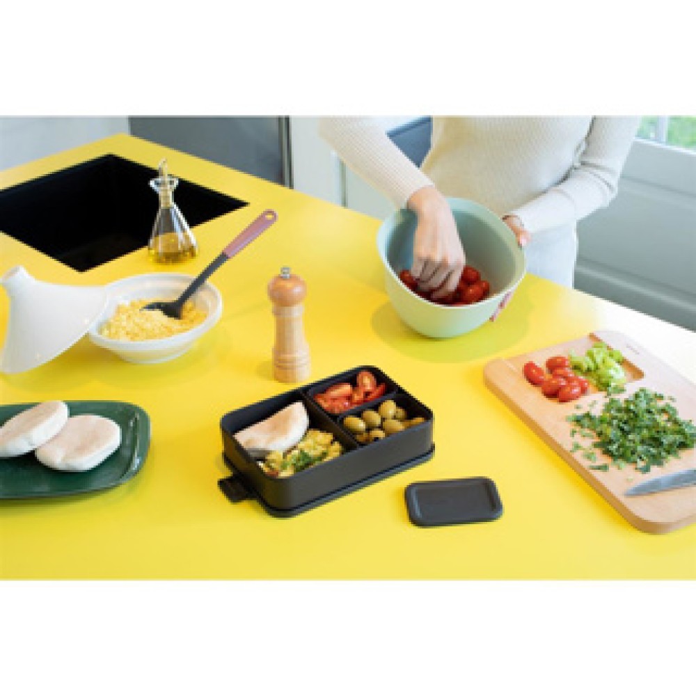 Brabantia bento lunchbox Make & Take Groot Donkergrijs - Afbeelding 5
