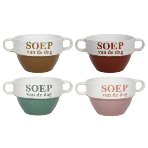 Soepkom 12,5 x 8,5 cm Soep van de dag 500 ML