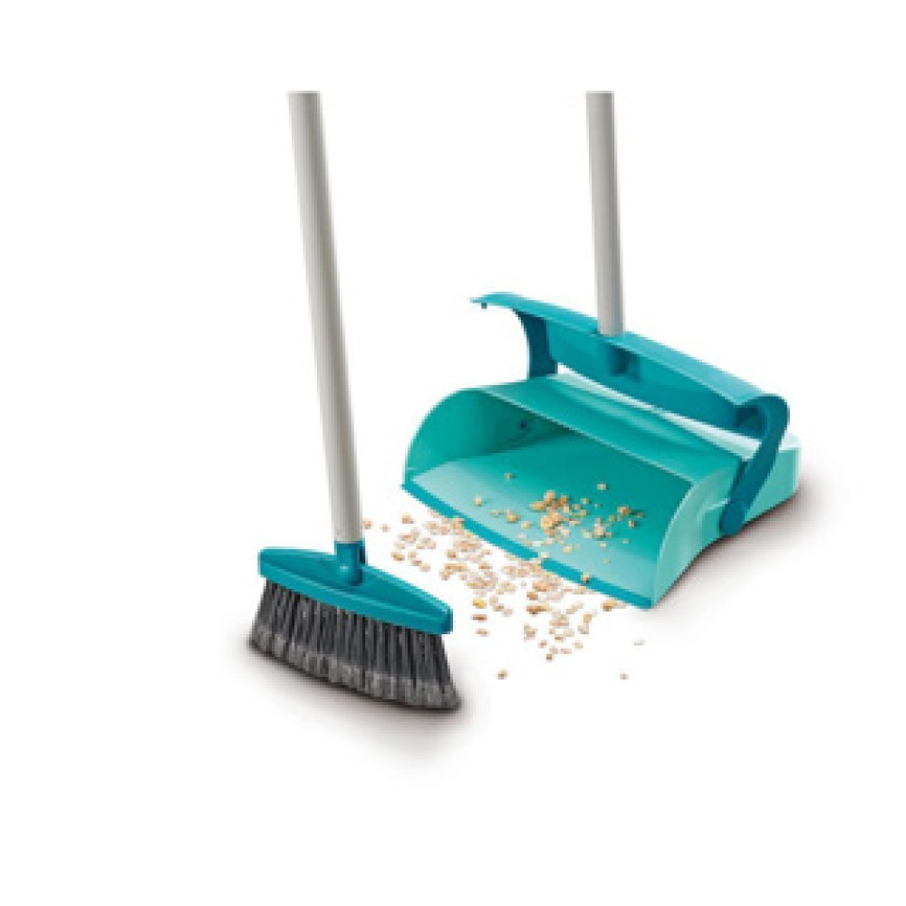 Leifheit Stoffer En Gesloten Blik Met Lange Steel (Mariaset) - Afbeelding 2