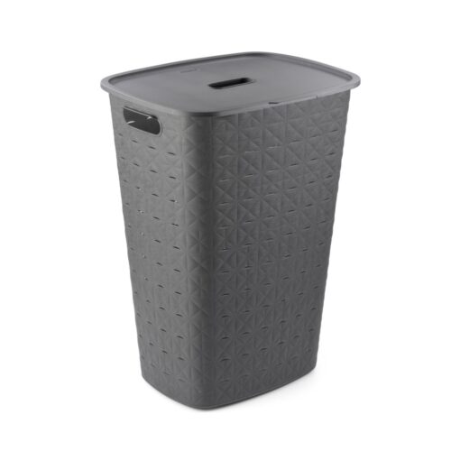 Curver Softex wasmand met deksel 56L antraciet