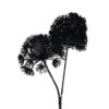 Kunst bloem heracleum countryfield led zwart 75 cm