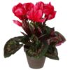 Kunstplant cyclaam roze in pot