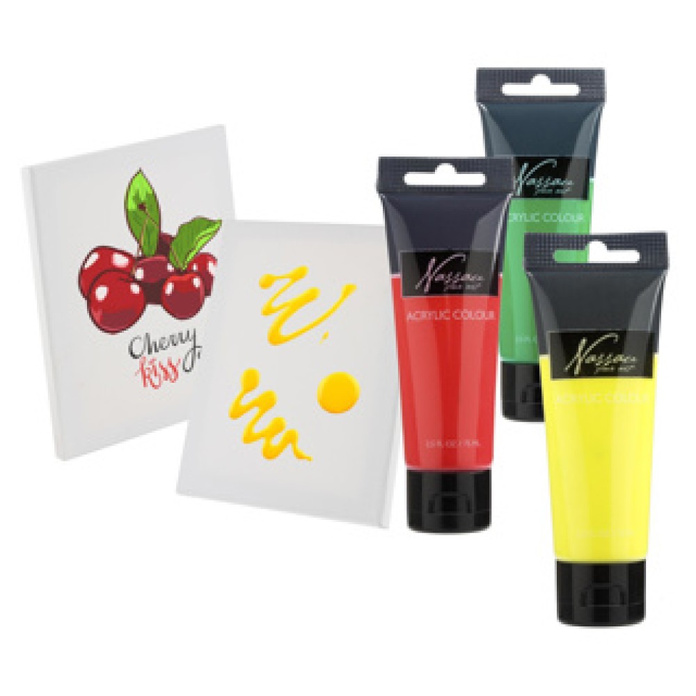 Acrylverf in tube 75ml 10 verschillende kleuren assorti - Afbeelding 3