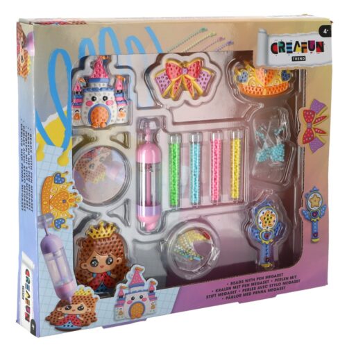 Creafun trend kralen met pen set (assortiment – willekeurige uitvoering)