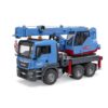 Bruder Vrachtwagen man met kraan blauw
