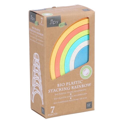 Jipy bioplastic Regenboog Stapelspel