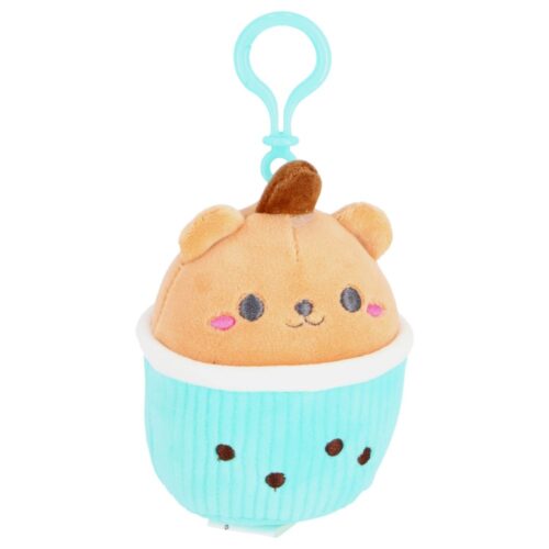 Pluchiez sleutelhanger pluche cupcake 10 cm 3 assorti (assortiment – willekeurige uitvoering)