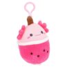 Pluchiez sleutelhanger pluche cupcake 10 cm 3 assorti (assortiment – willekeurige uitvoering)