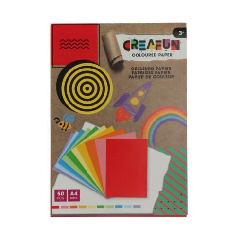 Knutselpapier A4 50 vellen Creafun